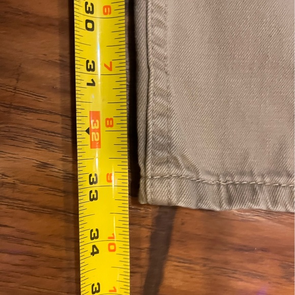 Levi’s 505 jeans khaki pants mens 35x33 (tag 36x34) tan brown Straight white tag - Picture 5 of 10